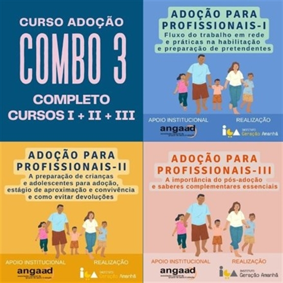 COMBO 3 - ADOÇÃO PARA PROFISSIONAIS I, II E III