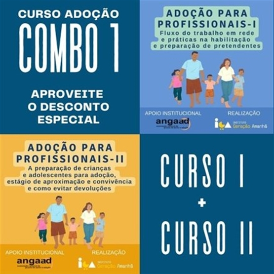 COMBO 1 – ADOÇÃO PARA PROFISSIONAIS I E II